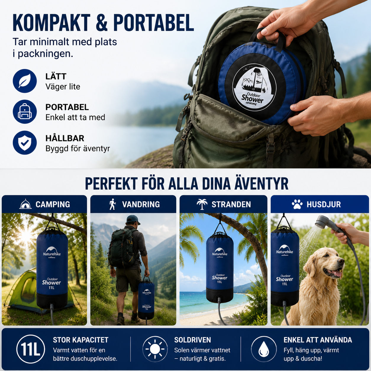 PORTABEL CAMPING DUSCH